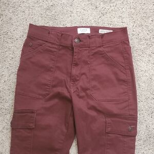 Burgundy Cargo Pants